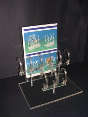 M567 Display for 9 watches with vertical A4 poster holder
