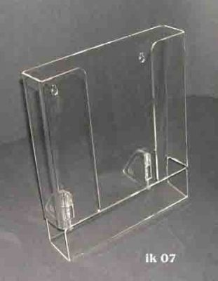 Portadepliant in plexiglass formato A4 da banco e parete