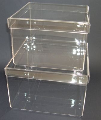 Plexiglas boxes in various sizes