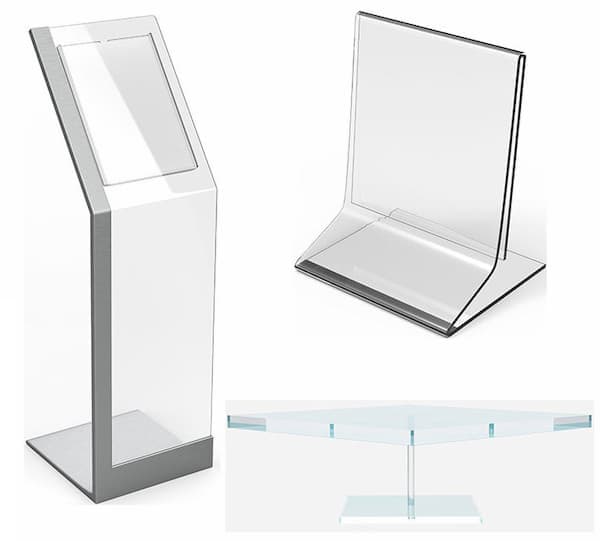 Espositori per negozi in plexiglass